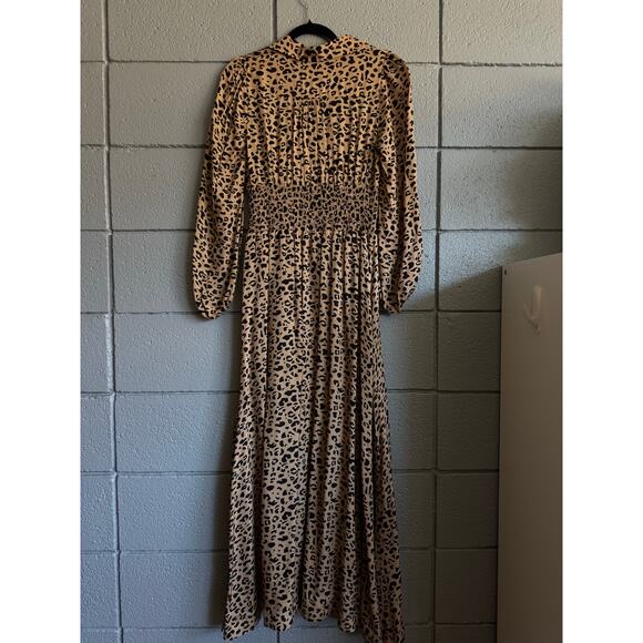 Women's Baum Und Pferdgarten Amber Midi Dress in Leopard Print size 34 - Picture 4 of 5